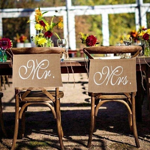 Details about   Chair Signs MR & MRS Paper Party Supplies Bunting Banner For Wedding YS 