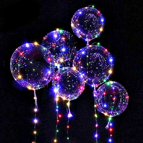 8835 50PCS Colorful LED Glow Lamp Balloons Lights Romance Wedding Party 