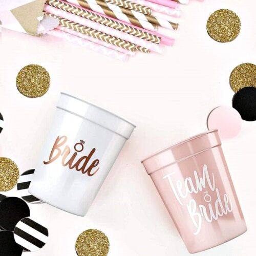 Bachelorette Party Rose Gold Cups