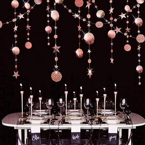 Glitter wedding decorations Rose Gold Spectacular and sparkling decoration in...
