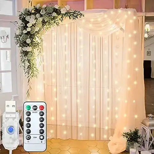 Wedding backdrop led curtain For a breathtaking decoration of the canopy, walls, curtains, entrance and more