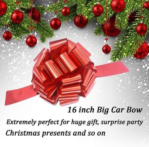 Large wedding bow for car Huge impressive and beautiful car decoration that can absolutely not be ignored