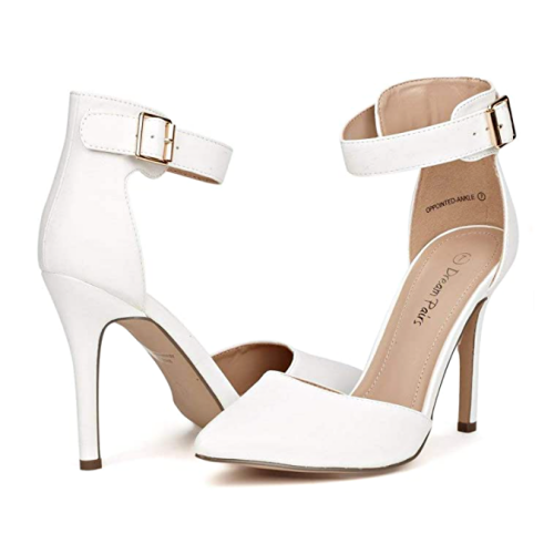 Bridal shimmering heel shoes