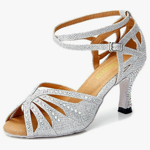 Bridal rhinestone sandals The Perfect Rhinestone Crystal Sandal How beautiful you will look in this princess shoe
