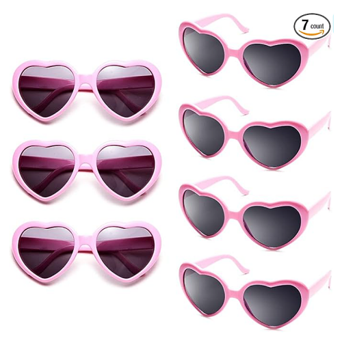 Cute bachelorette party gifts What a wonderful gift that everyone would be happy to receive! Set of 7 hearts sunglasses