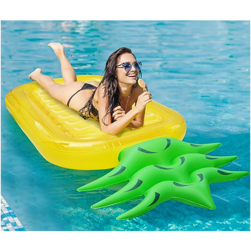 Inflatable pineapple pool float raft A huge comfortable & fun inflatable mattress in the shape of pineapple