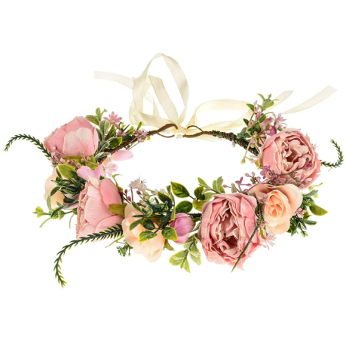 Floral hair crown for flower girl Winning colors combinations elegance...