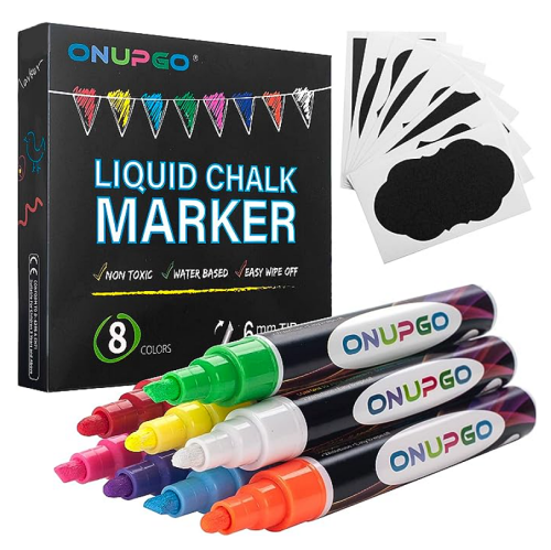 Car window paint for wedding Set of 8 colored chalk markers for painting on the wedding car, Express your talent and go wild!