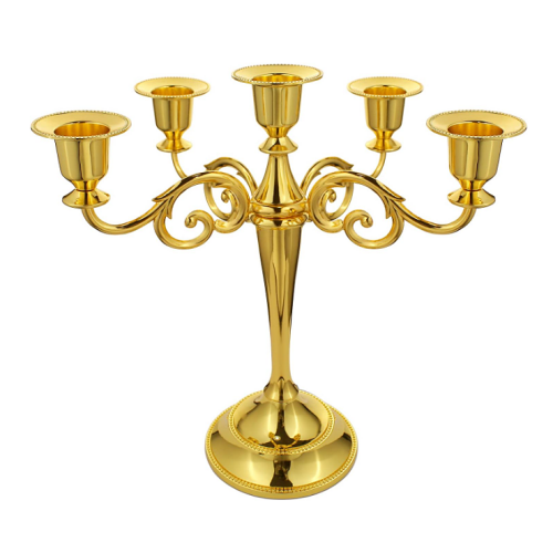Wedding candelabra centerpieces Luxurious 5 candlestick in a romantic antique style