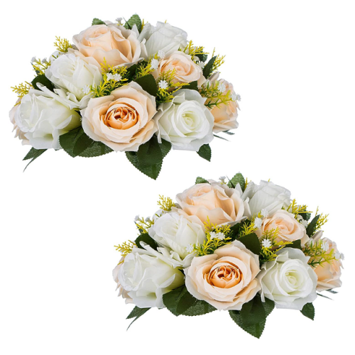 Wedding flower arrangements for tables Set of 2 beautiful spring flower arrangements in bright and vivid colors