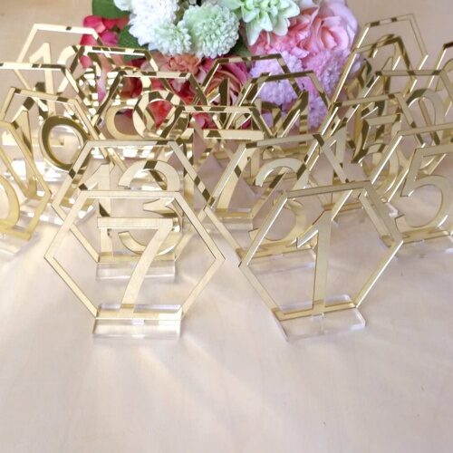 Gold or Silver table numbers