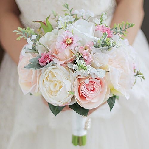 Bridal bouquet pink and white roses You have never encountered such a beautiful bouquet