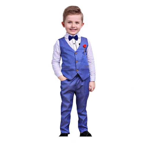 Plsily Boys Suits Toddler Foraml Kids Complete Wedding Outfit Dresswear 