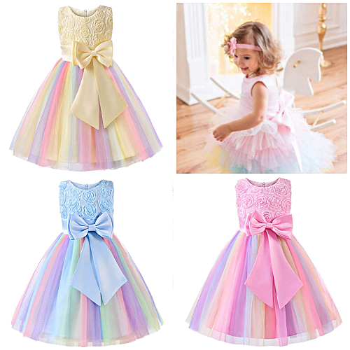 Rainbow flower girl dress for sale - This tutu dress is a must!