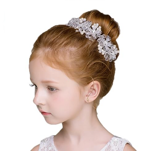 Fairy flower girl headpiece A stunning piece of art woven with shiny & flattering crystals