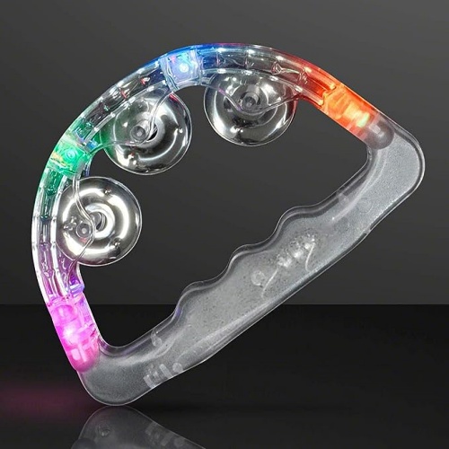 Light up tambourines for wedding Colorful & happy accessory set...