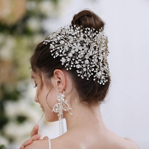 Thick bridal tiara