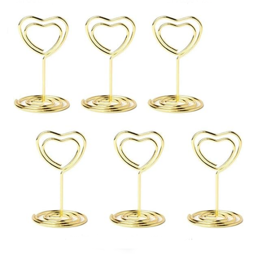 Elegant place card holders An especially affordable package of stunning designs of hearts or circles – 20 pcs