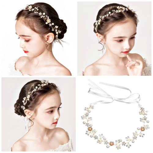 Hair accessories for girls for the wedding - A charming tiara with flowers