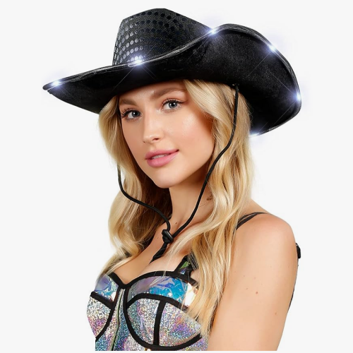 Light up cowboy hats for wedding The accessory that will upgrade you to the most awesome and most beautiful at a wedding or bachelorette party!
