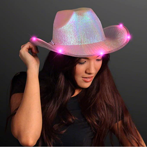 Light Up Space Cowgirl Hat