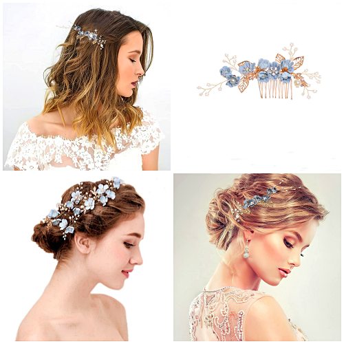 Bridal diamante hair clip - Spectacular Crystal Leaves Hair Decoration