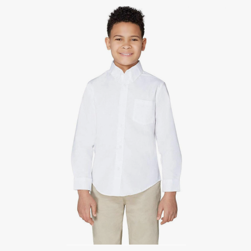 Boy shirt dress formal A classic white buttoned shirt for...