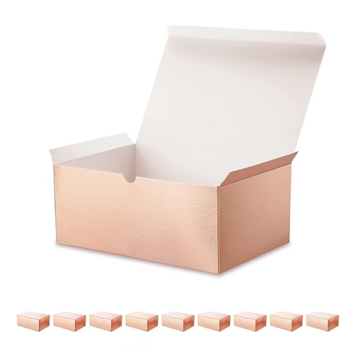 Rose gold gift boxes wholesale A Pack of 10 Stunning Cardboard Boxes with Lids – Perfect for Bachelorette Party Gifts