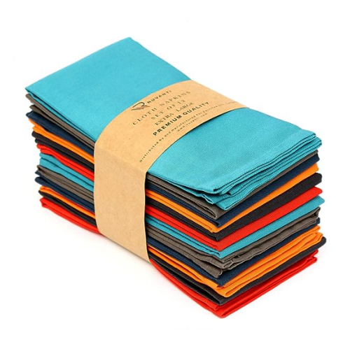 Colored cloth napkins for weddings Affordable packages in stunning color combinations that contain 12 napkins in each package – Made of high-quality linen