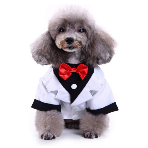 Dog tuxedo bow tie in a selection of popular colors...