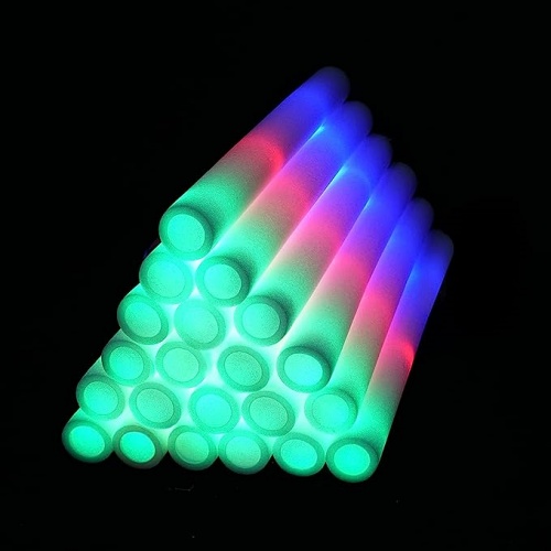50 pcs led light foam sticks for wedding with 3 flashing colors The perfect accessory that everyone loves in an affordable package!