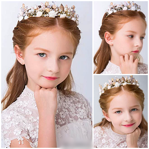 Bridal Bridesmaid Flower Girl Rhinestones Crystal Wedding Tiara Headband 8255 