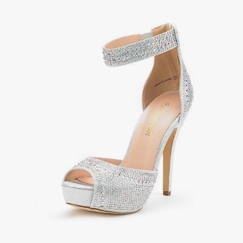 Best high heels for wedding Stunning high-heeled bridal shoes in a gorgeous crystal design and with a gorgeous ankle strap – A selection of soft and perfect colors