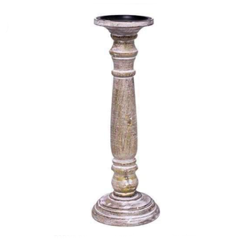 High wood candlestick wedding entrance A beautifully designed candle holder in an antique and luxurious style, 35 cm high
