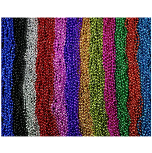 Mardi gras bead necklaces bulk A huge package of 144 stunning colorful beaded necklaces that everyone loves to wear