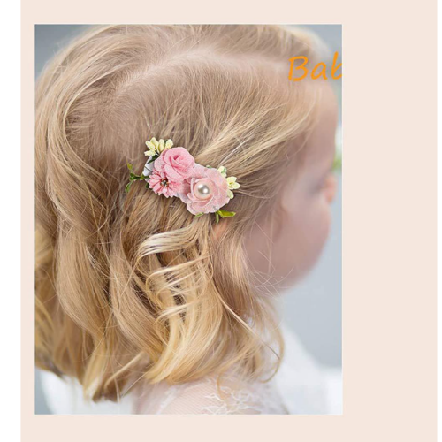 Baby girl flower hair clips