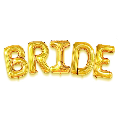 Giant bride balloons for party Huge Foil BRIDE Letters in Silver, Gold or Rose Gold for the Perfect Party Decoration