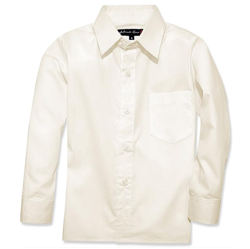 Boys long sleeve dress shirt From Baby to Teen Poly...