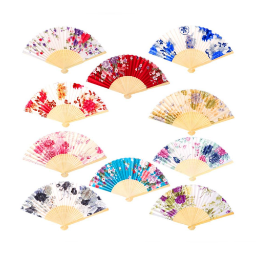 Wholesale hand folding fans Colorful fans for the wedding or...