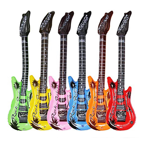 Inflatable guitars bulk waterproof in a variety of colors for...