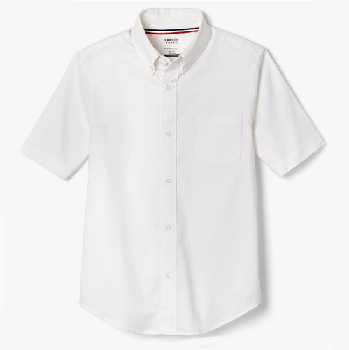 Boys’ short sleeve oxford dress shirt classic fit In a...