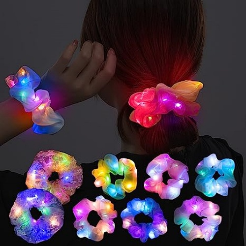 Led scrunchies in bulk Set of 8 thick beautiful and...