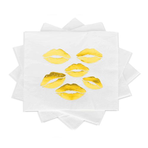 Bachelorette napkins set An affordable package of 20 40 100 designed cocktail napkins with breathtaking foil lettering