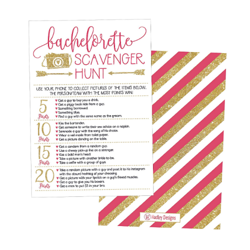 Bachelorette scavenger hunt activities 25 Party Games Girls Night Out...