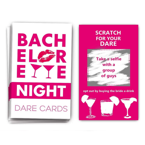 Bachelorette party drinking card game 40 Dare Scratch Off Cards...