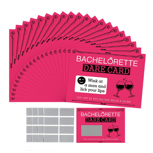 Bachelorette scratch off dare cards Girls Night Out Scratch Off Activity Funny Dares Cards – 35 Pieces