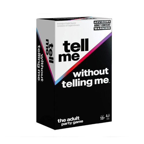 Tell me without telling me game The Viral Trend Now A Hilarious Party Game for Bachelorette College, Birthdays, & More, for Adults Ages 18 and up