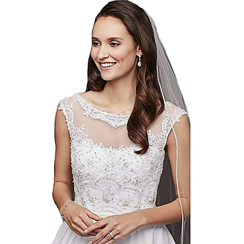 Rhinestone cathedral bridal veils affordable A magical and stunning veil interwoven with crystals along the edges just like a fairy – A wonderful selection of lengths that will suit you perfectly