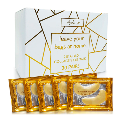 Gold favor eye mask bulk 30 pairs of luxury 24k gold eye masks The perfect treat for the gift bag!