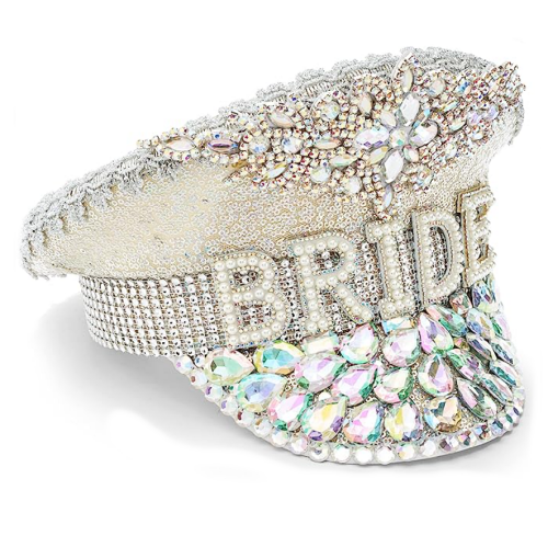Bride hats bachelorette with the inscription BRIDE in a super...